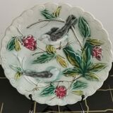 Plate in slip with birds late nineteenth