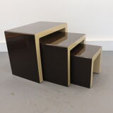 Pull out tables by Ch. Koban, DOM, Germany, 1970s