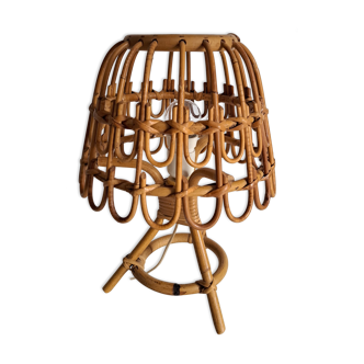 Lampe de chevet bambou