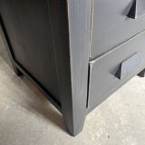 Black bedside table