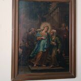Oil painting on canvas, early Italian school, 18th century - Visitation