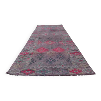 Narrow vintage Turkish hallway rug from the 1930s - 81 x 277 cm