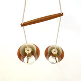Two-light pendant light of Svend Aage Holm Sorensen, 1950s