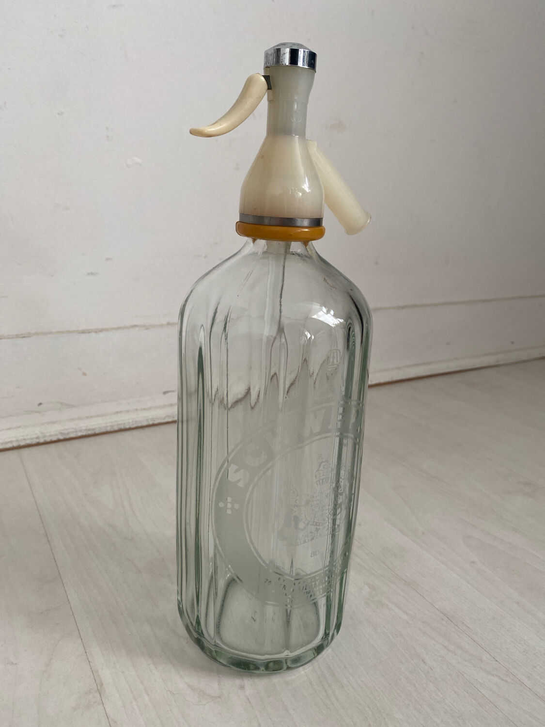 Old Schweppes advertising siphon