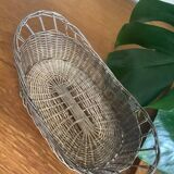 Silver metal wire bread basket