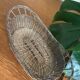 Silver metal wire bread basket