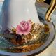Vintage fine gold Spyropoulos candle holder