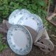 Set of 4 antique ironstone plates from Saint-Amand, "Jane" model.