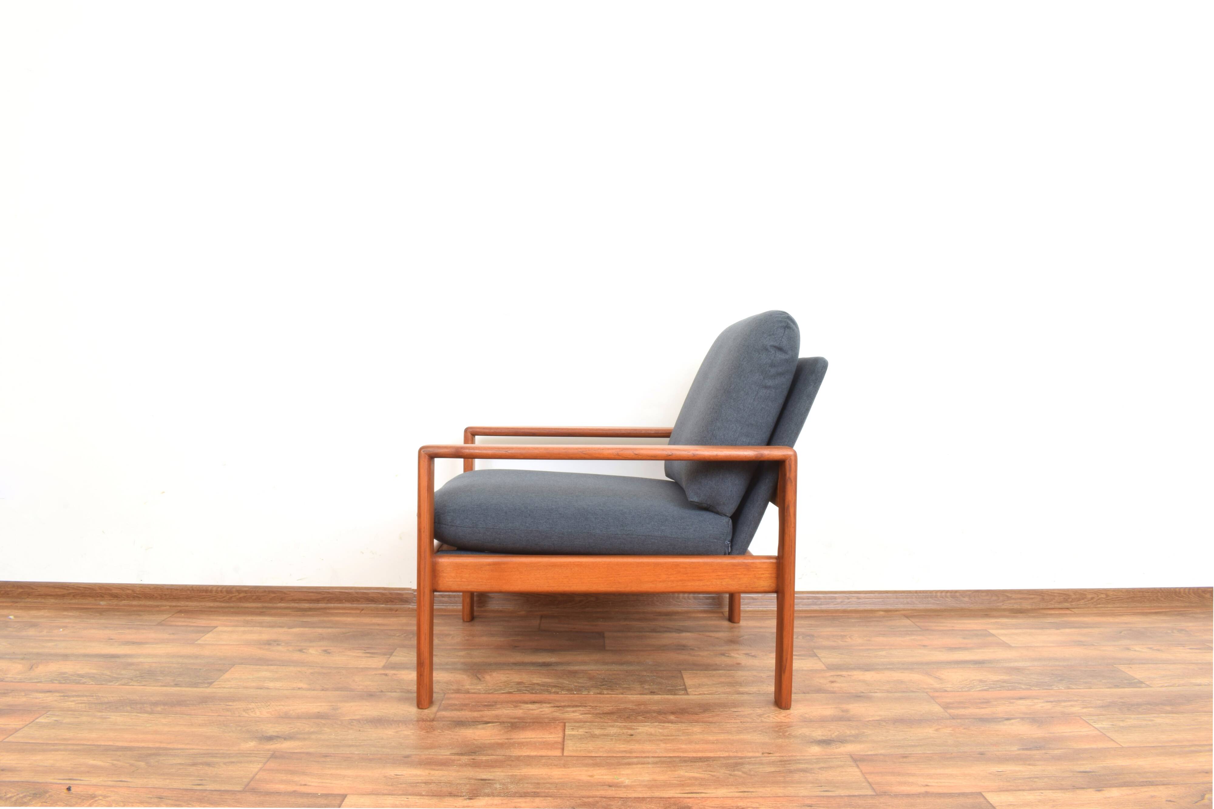 Mid-Century Danish Teak Armchairs, 1970s, Set of 2