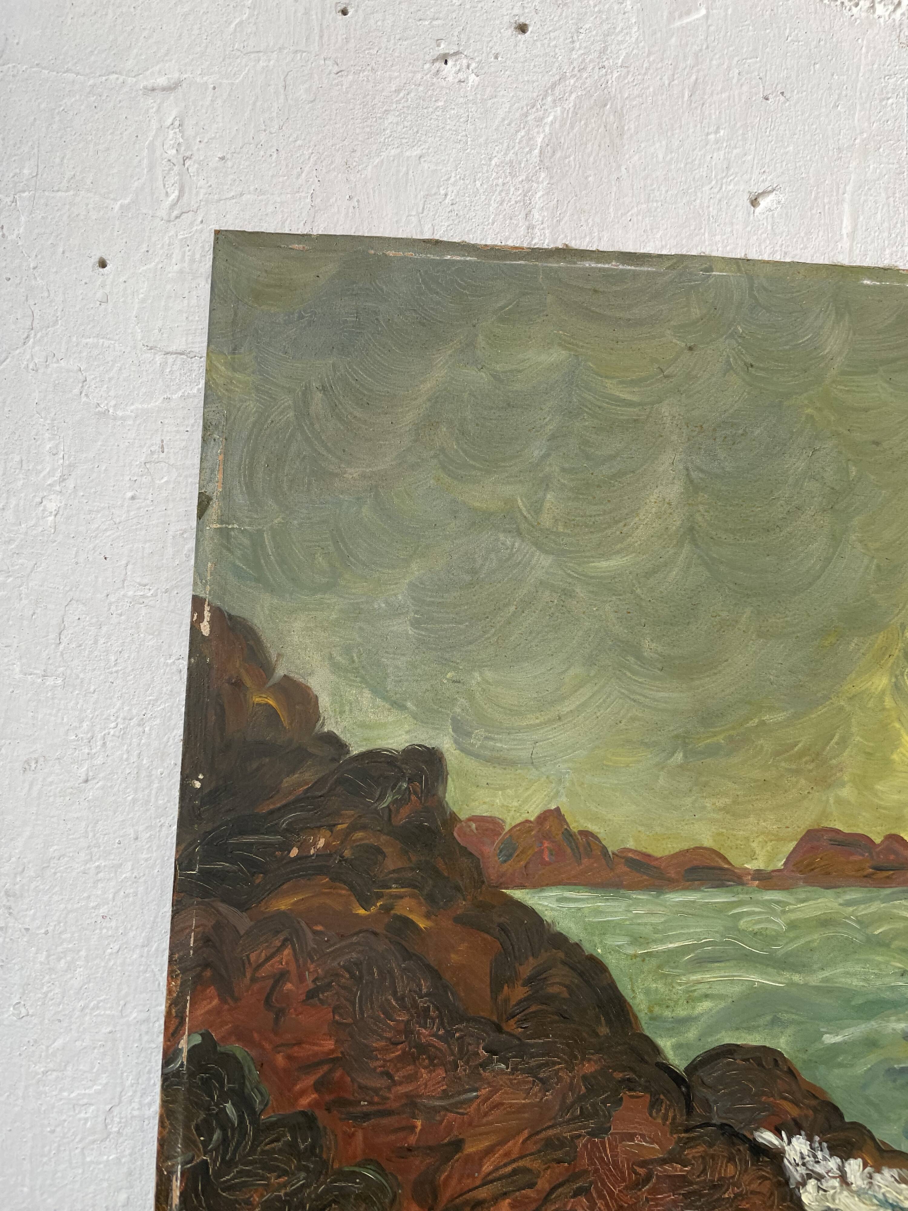 Sea oil paint 46 x 54 cm