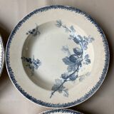 4 deep plates Sarreguemines redcurrants
