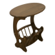 Wooden living room coffee table with magazine storage rack. Ref MIA