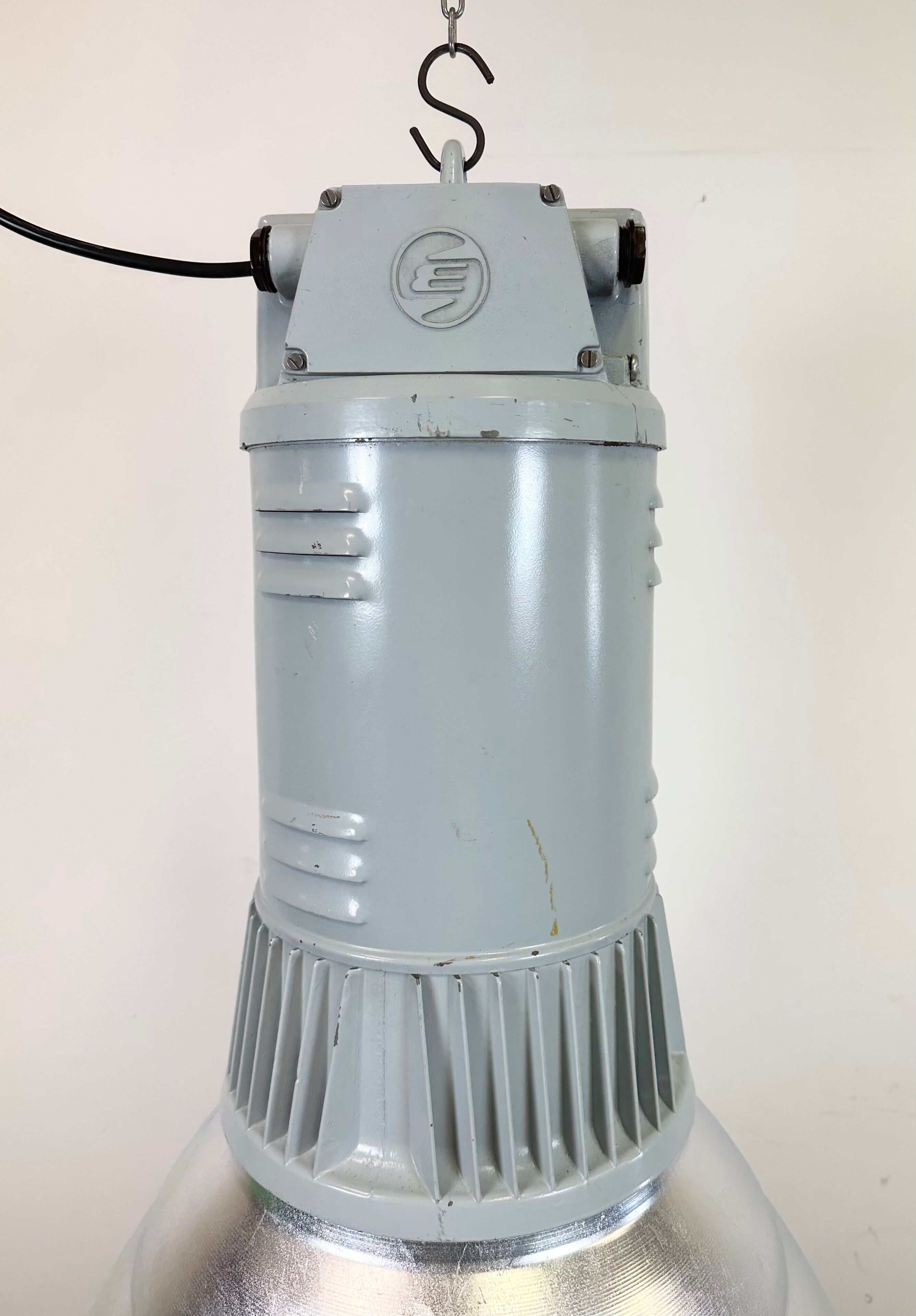 Large Industrial Aluminium Pendant Light from Elektrosvit, 1960s