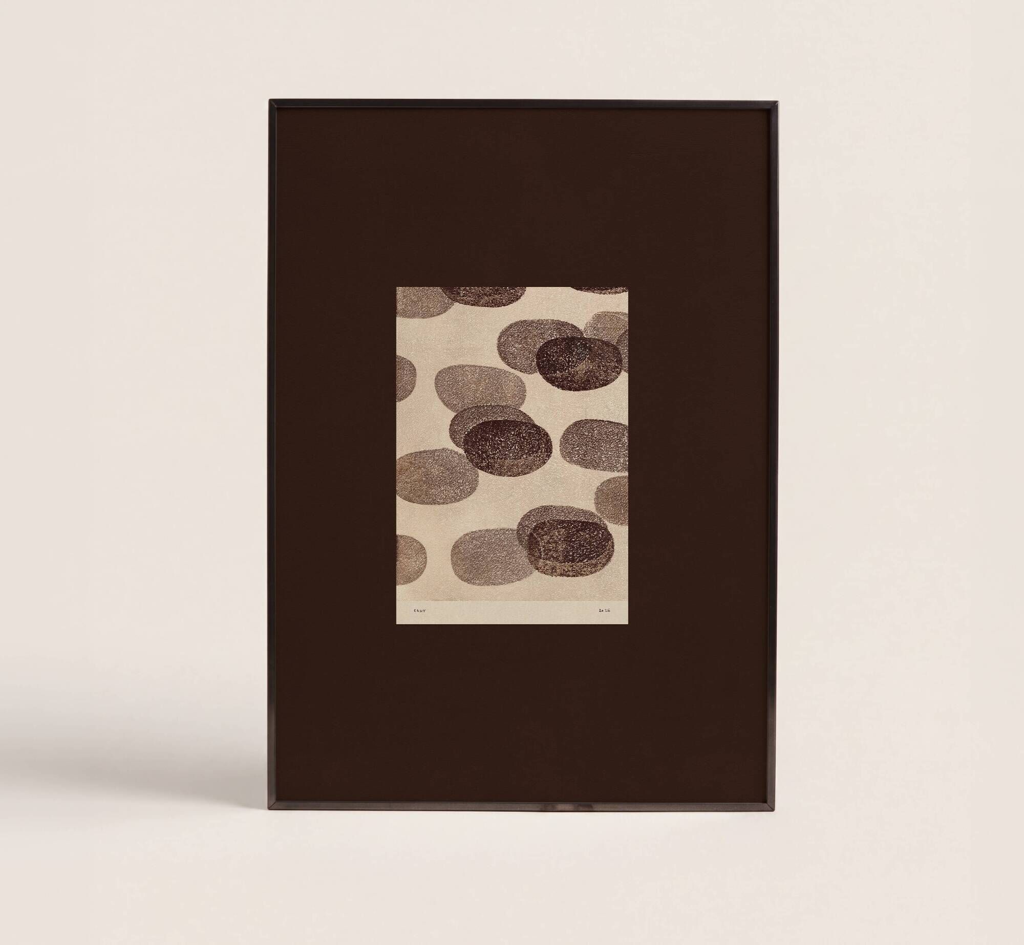 art print after an abstract painting signed Eawy
