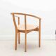 Set of 4 Scandinavian straw chairs