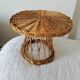 Duo of rattan coffee tables