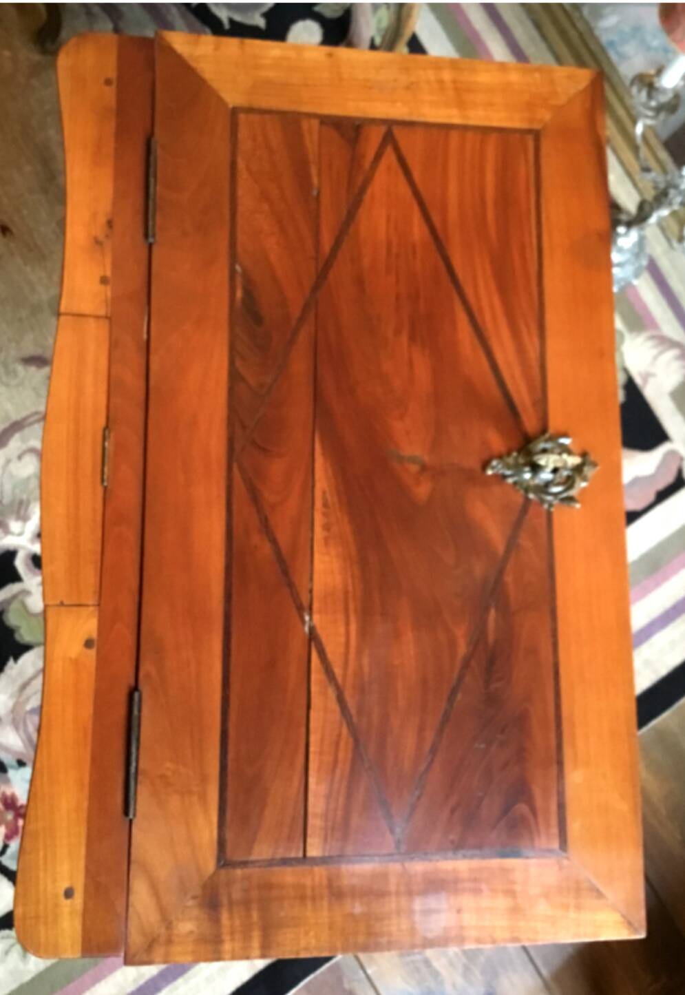 Louis XV style cherry wood capuchin desk with system