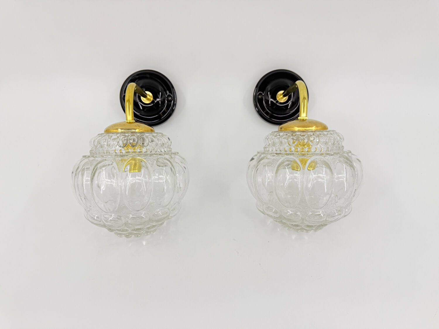 Paire d'appliques Bubble vintage
