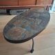 Vintage coffee table in stone and metal