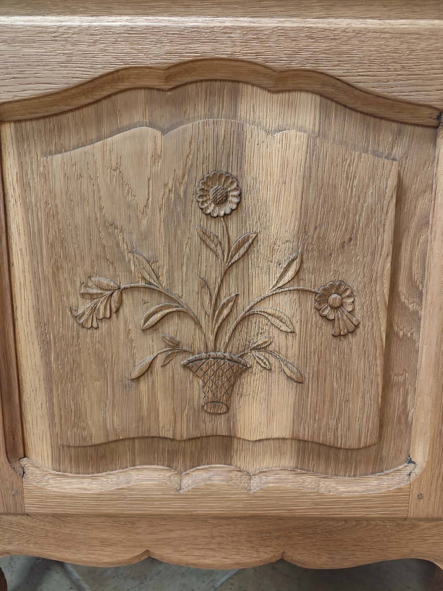 Vestiaire porte-manteaux en chêne massif