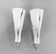Pair of 1960s Chrome & Glass Wall Lamps by Zukov, 2 Pairs Available