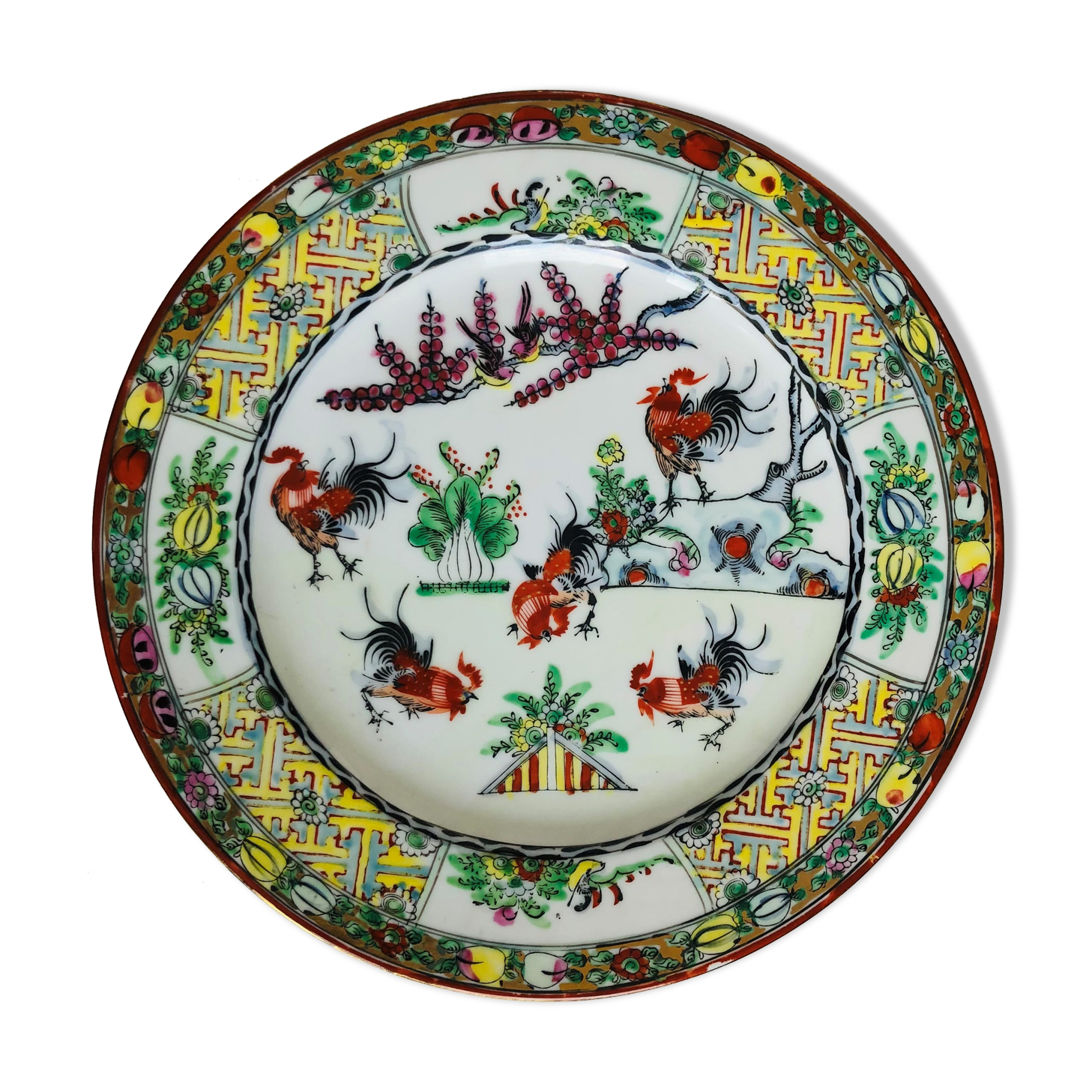 Antique plate in Chinese porcelain