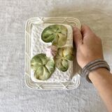 Slush butter dish, water lily