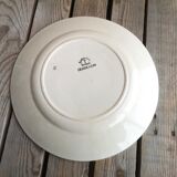 Badonviller ceramics round plate quiberon collection