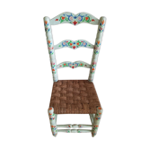 Vintage chair Hand-painted bohemian chic spirit