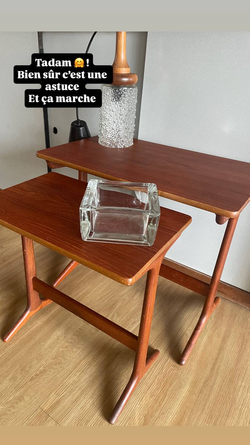 2 Danish nesting tables