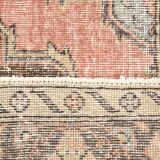 3x13 Pale Red Vintage Runner Rug, 85x388Cm