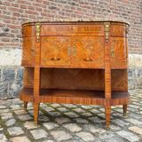 Console, Serving In Marquetry Louis XVI Style XIX Eme Century