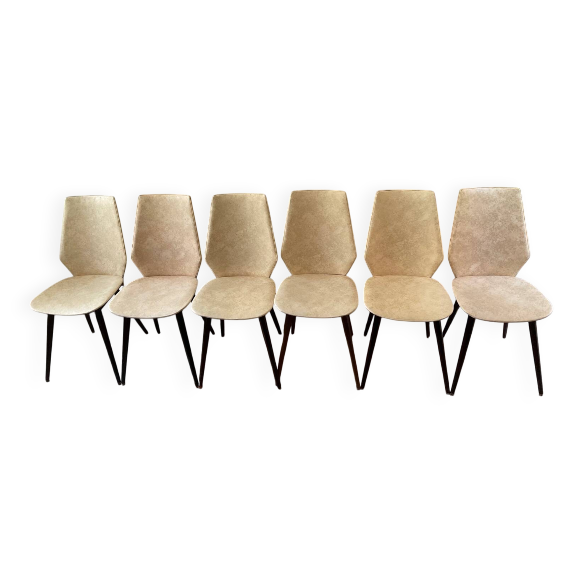 Set of six chairs from the 1960s/70s
