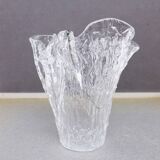 Folded glass vase 1970