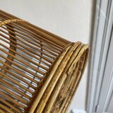 Wicker and rattan basket