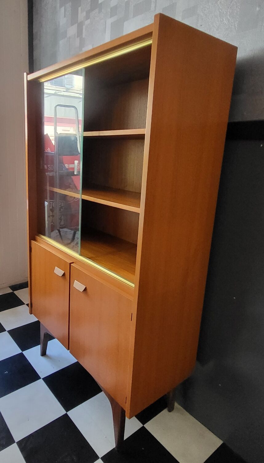 Vintage Gauthier storage cabinet bookshelf