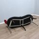 1990s Italian black and red post modern design bench