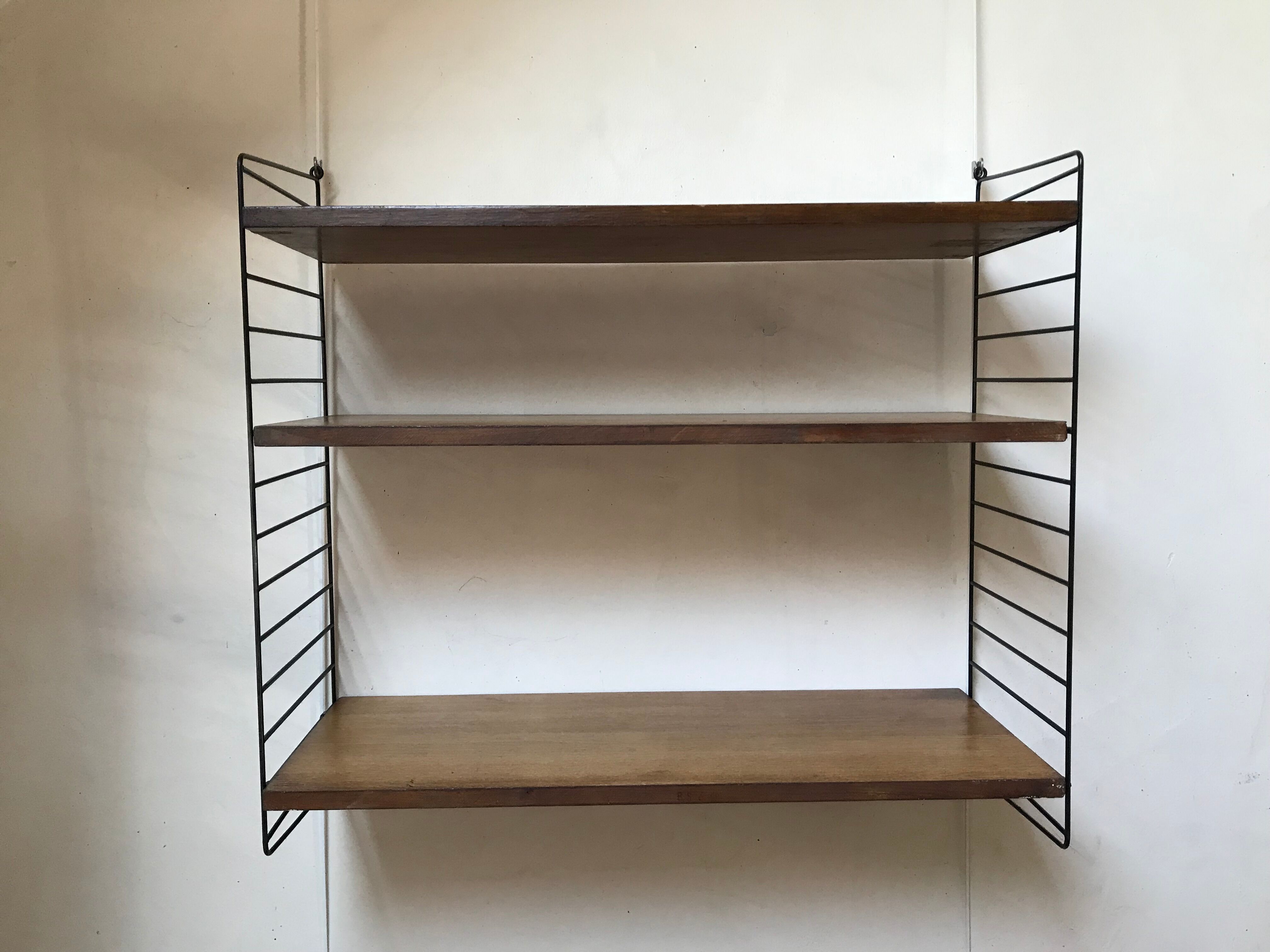 String wall shelf