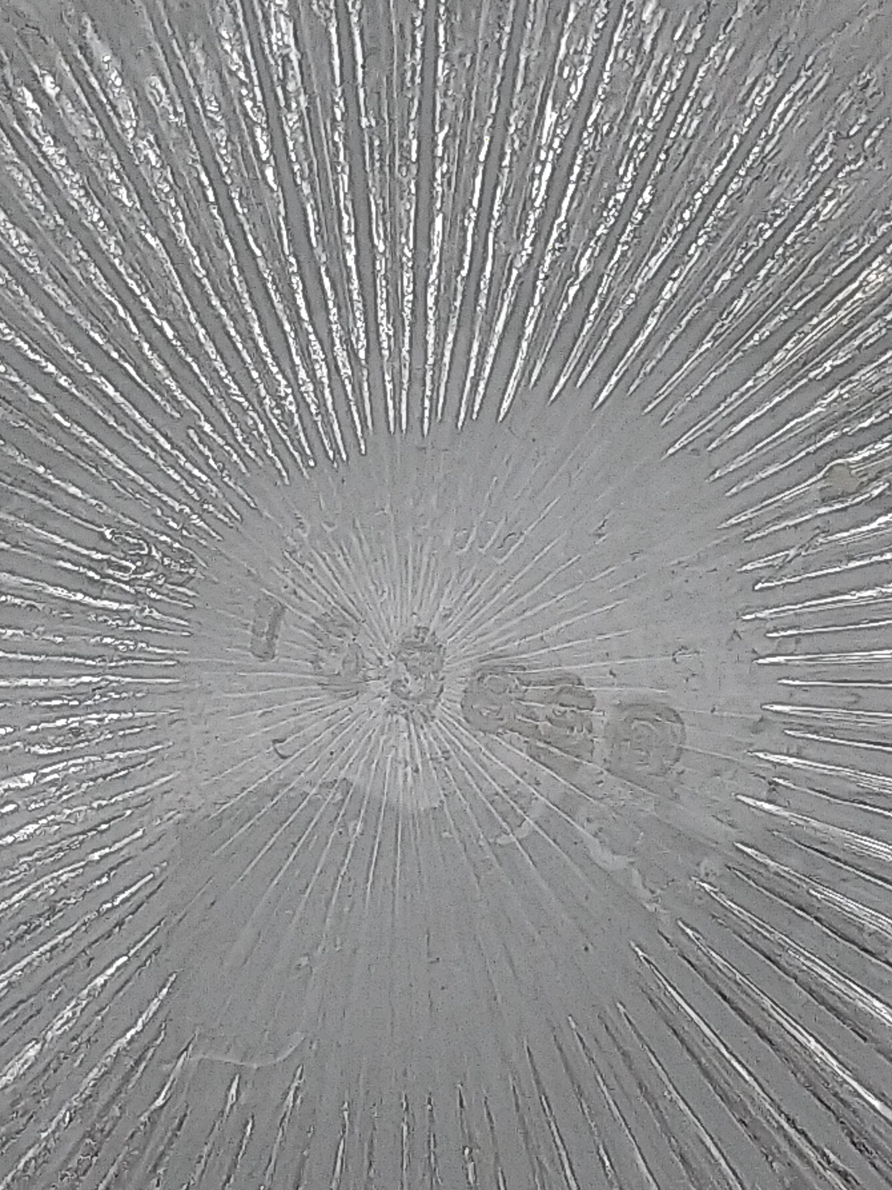 Biscuit, ice cube or candy pot, made of crystal and metal.