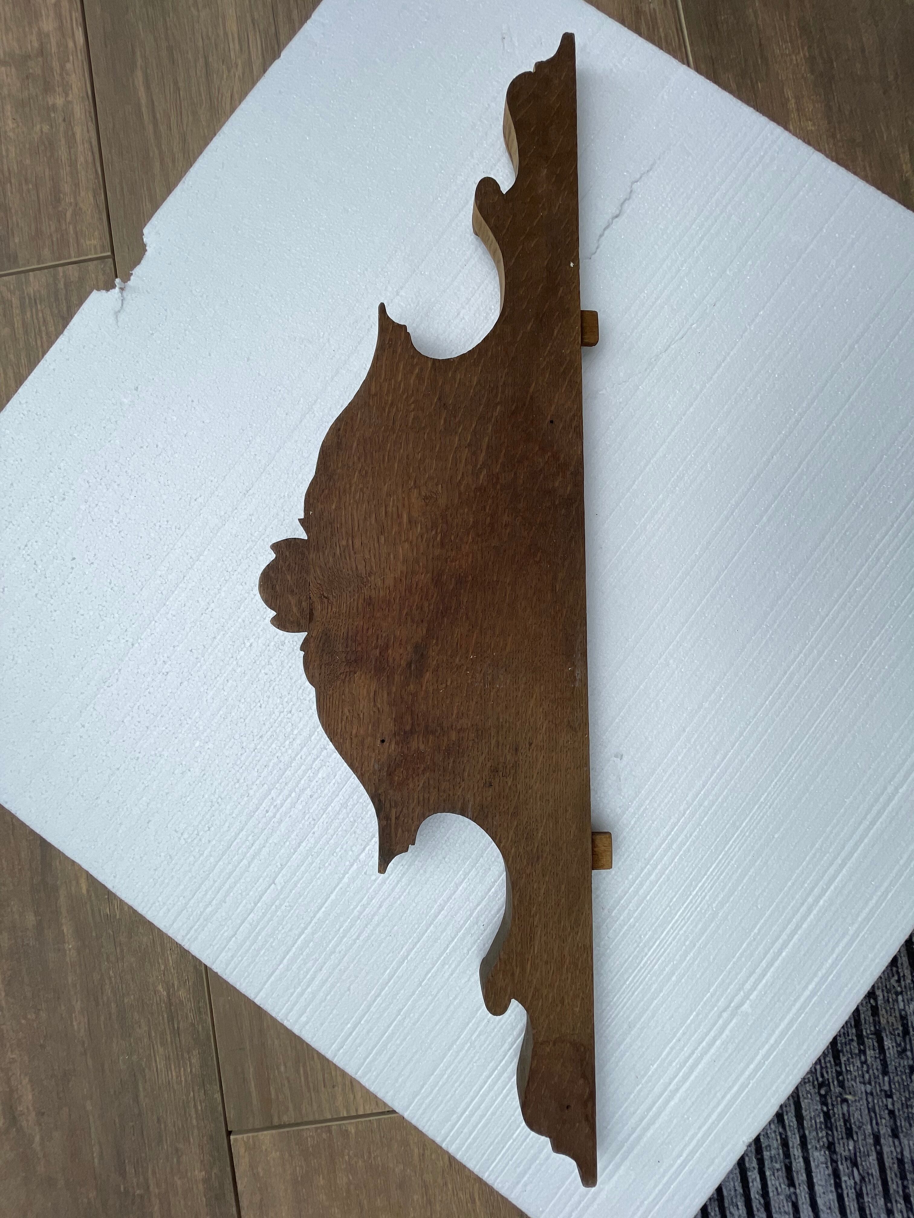 Carved wooden pediment