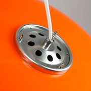 Big Space Age Pendant from Guzzini in Orange, 1970s