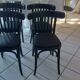 Suite de 4 chaises de Bistrot vintage années 1970