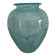 vase Karcagi Fátyolüveg cracked glass turquoise / blue-green water Hungary