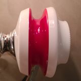 Pendant lamp 1960 to 70 in opaline 2 colors, 30x40