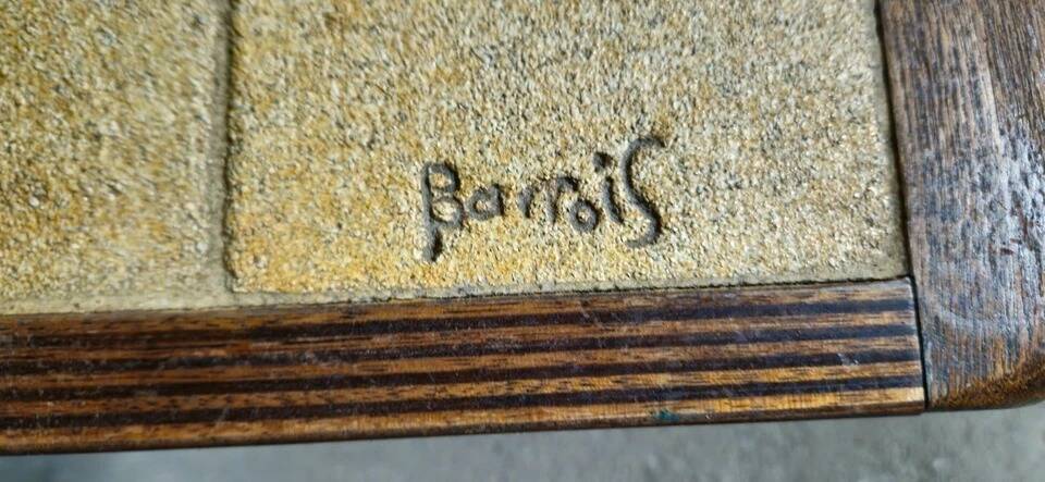 Biomorphic ceramic coffee table – signed Barrois – 1950s/60s
