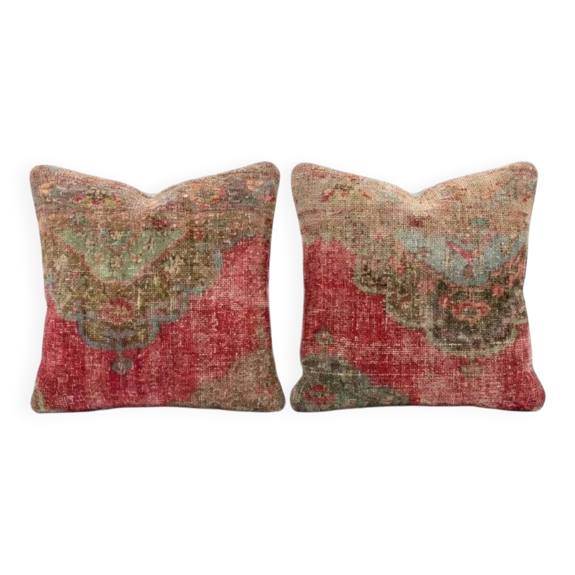 Set of 2 vintage Turkish cushion covers 58x58 cm