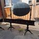 Coiffeuse triptyque vintage 1960s en acajou– signée G. Blouin Nantes