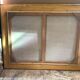 Old painting print on canvas + frame carved wood Gilded Vintage #2