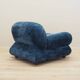 Blue armchair, Italian design, 1970s, production: Italy