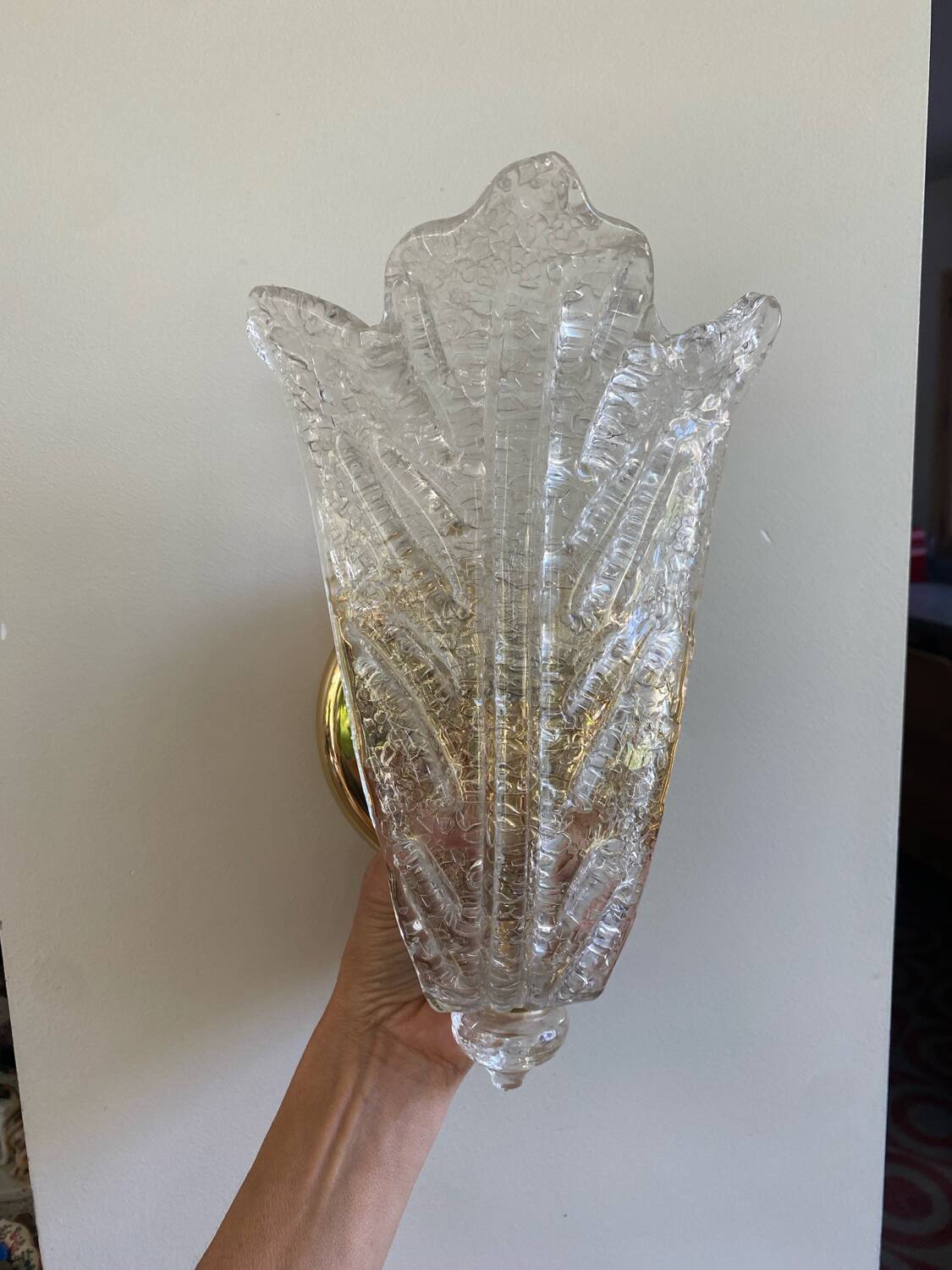 Pair of Murano wall lights